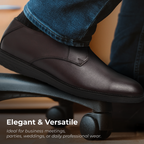 Leather Blucher Shoes – Open-Lace Derby Design with Cushioned TPR Comfort Sole & Breathable Leather Lining