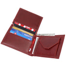 Celtic Classic Burgundy Genuine Leather Bi-Fold Wallet with Coin Pocket | Premium Men’s Wallet