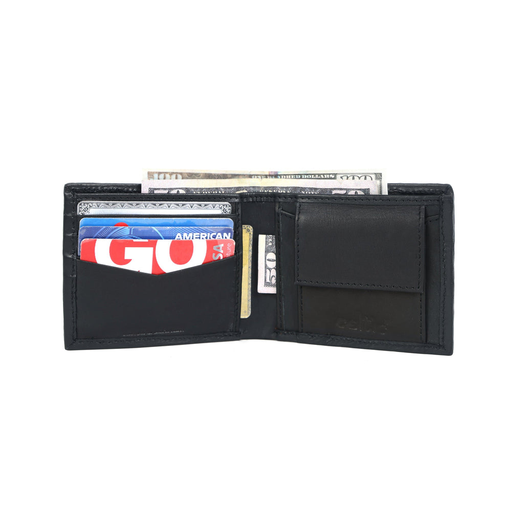 Celtic Webbing Genuine Leather Bi-Fold Wallet