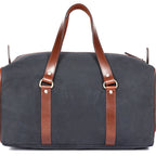 Premium Heavy-Duty Canvas Travel Duffel Bag with Shoe Compartment  Weekender & Gym Bag