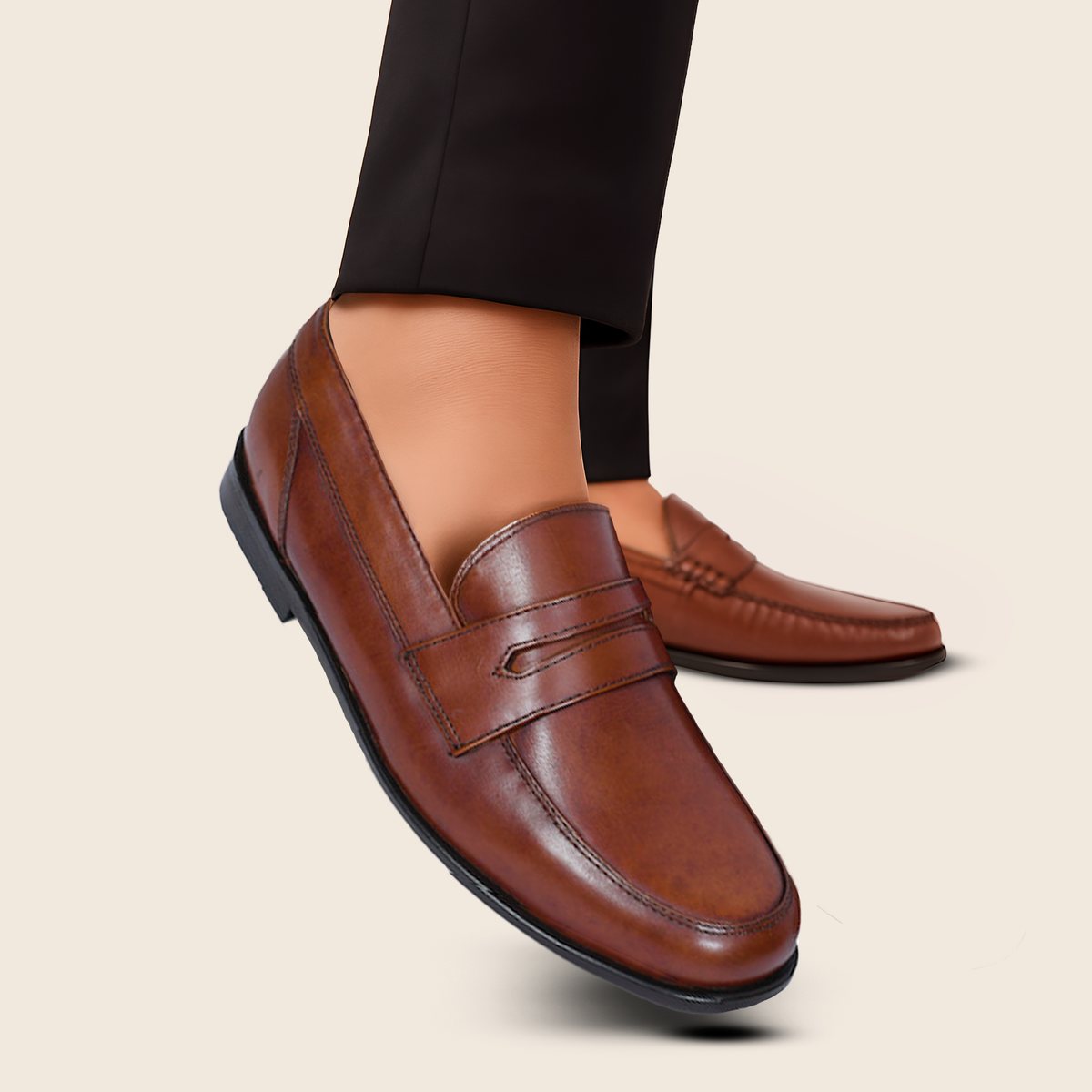 Men’s Leather Slip-On Loafers
