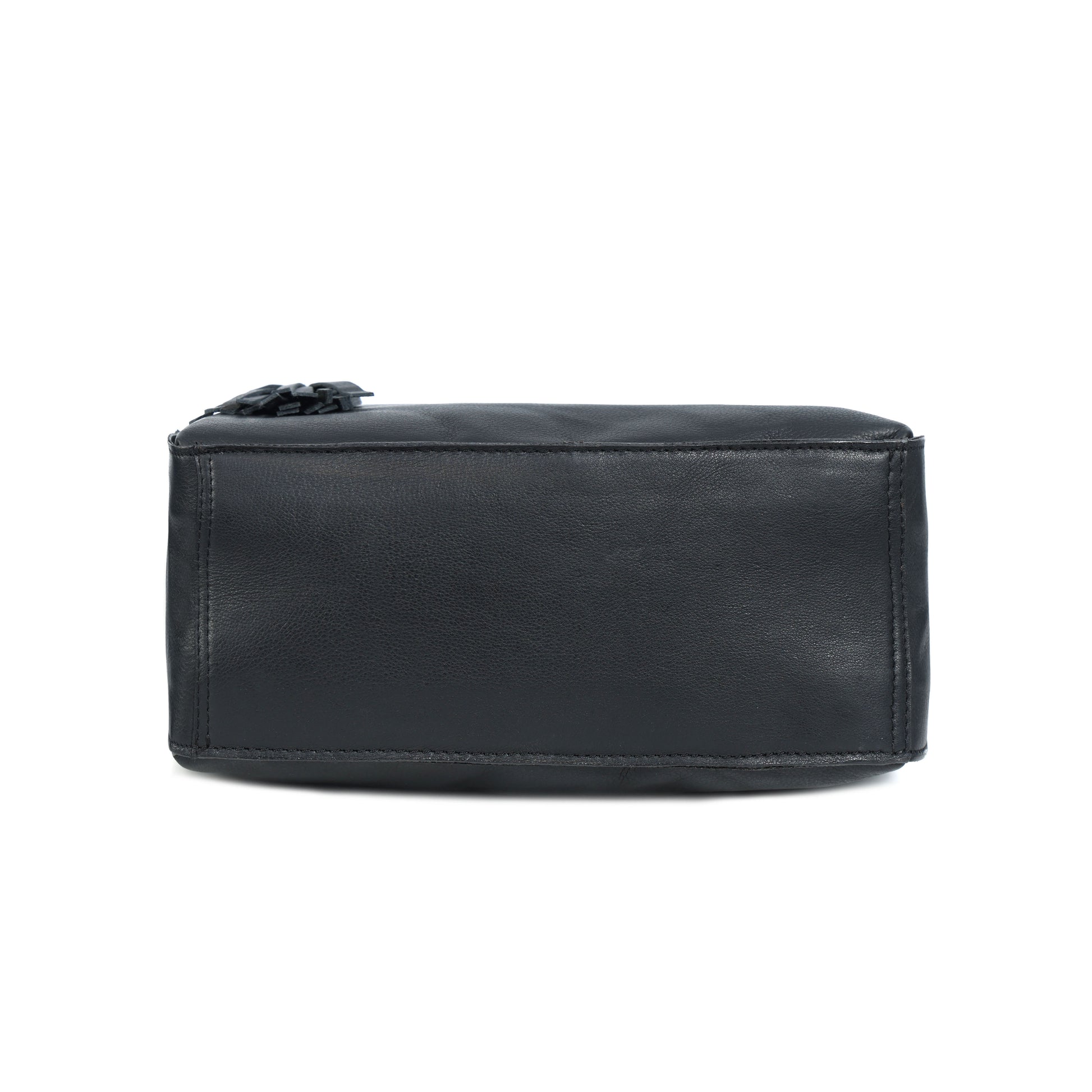 Premium Export Leather Tote Bag with Zip Closure & Detachable Shoulder Strap