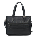 Premium Export Quality Genuine Leather Office Tote Bag with Zip Pockets & Sling Strap