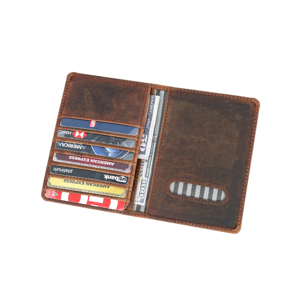 Celtic Premium Vintage Brown Genuine Leather Card Holder Wallet – Slim & Stylish