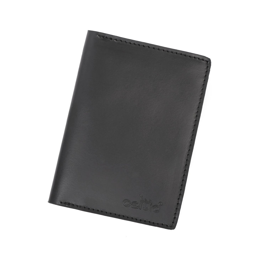 Celtic pure leather passport case with designer look. Art: LA-1415