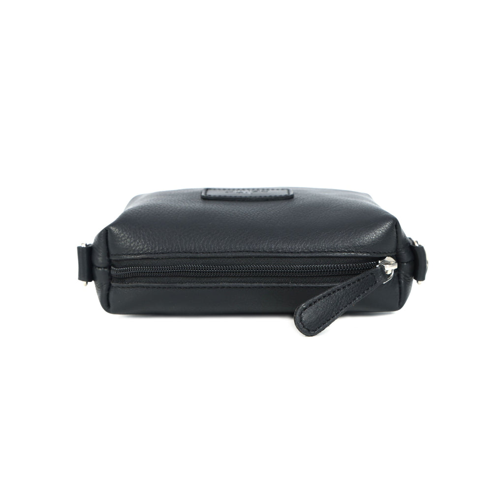 Premium Export Quality Genuine Leather Compact Crossbody Bag with Adjustable Strap