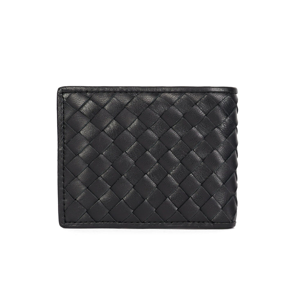Carved Belt & Braided Wallet Combo