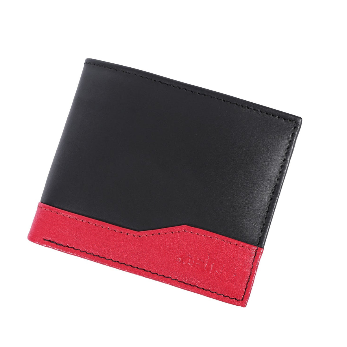 Premium Black Leather Wallet for Men | Export Quality with ID Window & Secure Coin Pocket