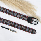 Leather Wallet & Printed Belt Combo Premium Gift Set for Men