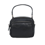 Premium Export Quality Genuine Leather Crossbody Bag with Dual Zip Pockets & Strap