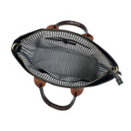 Premium Two-Tone Leather tote bag with Detachable Sling