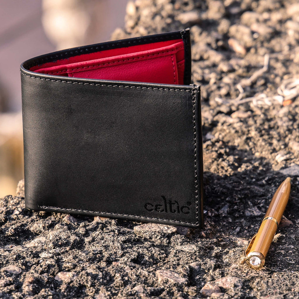 Celtic  Genuine Leather Bi-Fold Wallet with Coin Pocket | Stylish Men’s Wallet