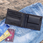 Celtic Genuine Leather Bi-Fold Wallet with Coin Pocket | Slim & Stylish Men’s Wallet