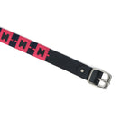 Unisex Handcrafted Tribal Pattern Canvas Leather Belt Stylish Casual Wear Accessory