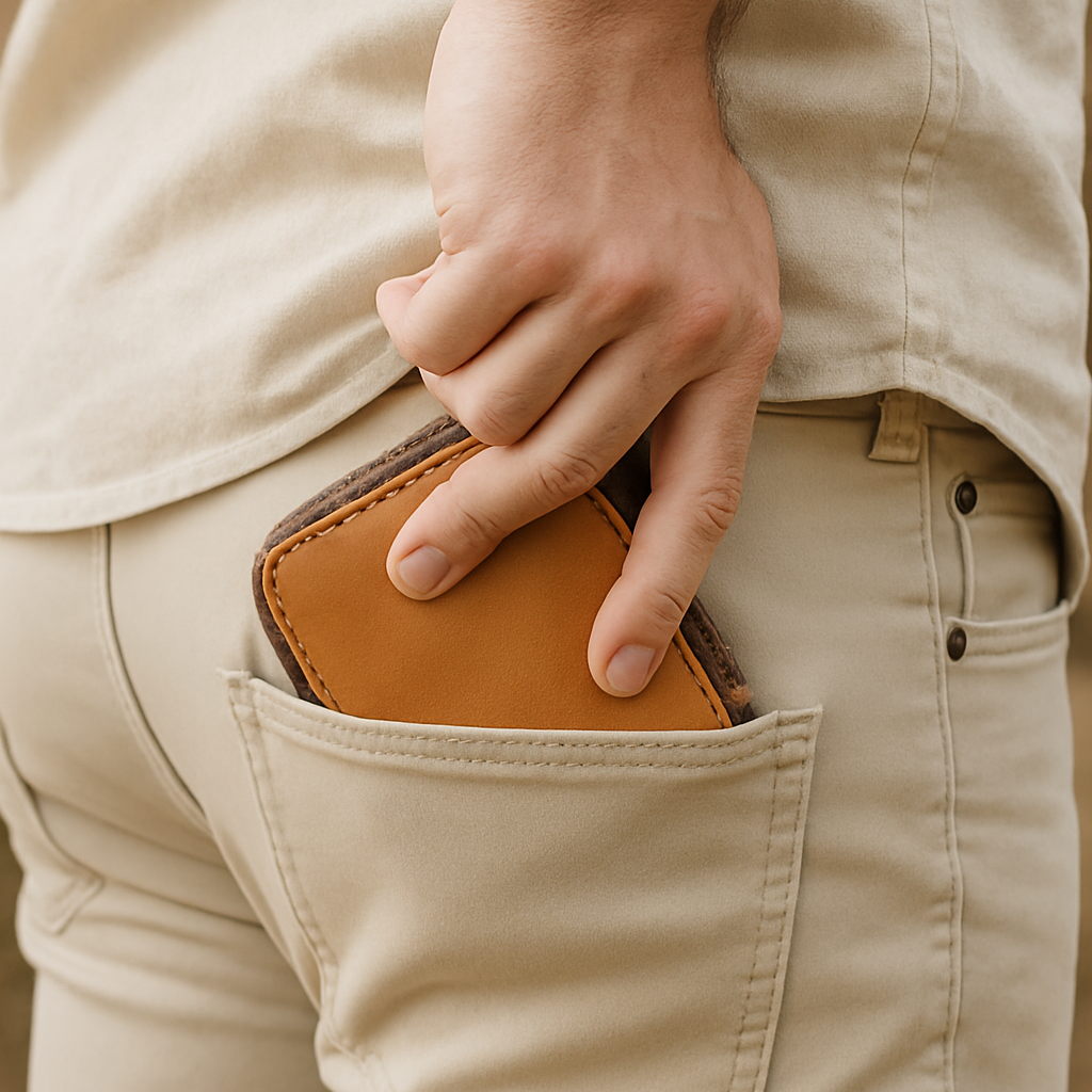Celtic Genuine Leather Zip-Around Compact Wallet – Tan