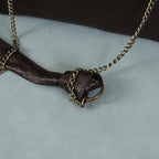 Premium Leather Chain Handle Tote Bag with Zipper Closure