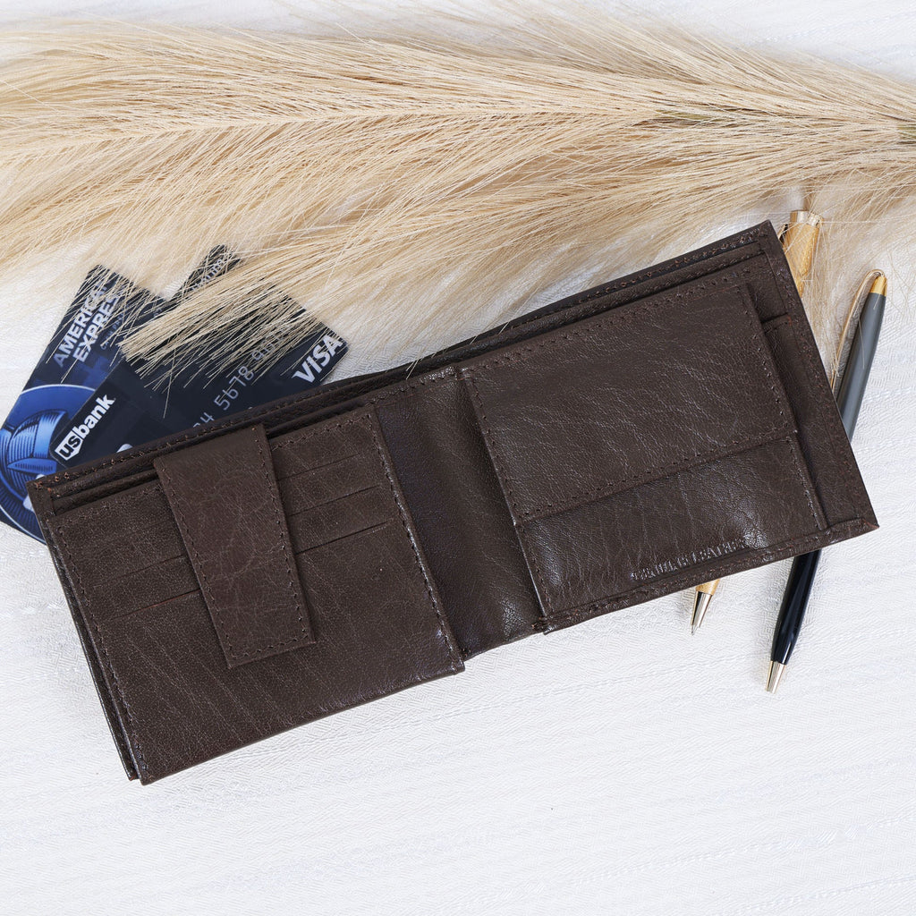 Celtic Vintage Brown Genuine Leather Card Holder Wallet – Slim & Stylish