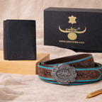 Premium Handcrafted Leather Wallet & Belt Combo  Mens Luxury Gift Set
