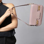 Mauve Flap Crossbody Shoulder Bag