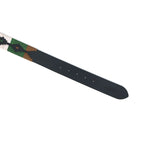 Unisex Handcrafted Leather Belt With Woven Aztec Pattern Antique Buckle For Men