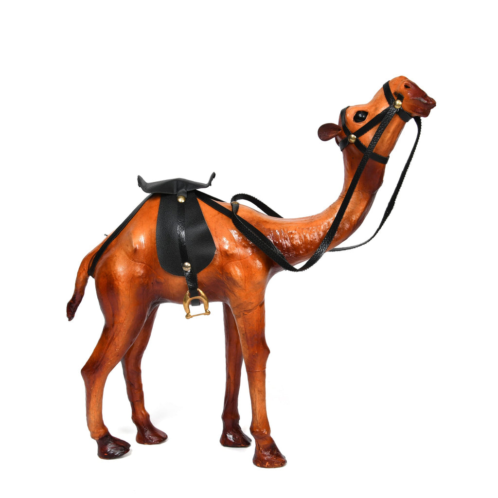 Handicraft Standing Camel Leather Showpiece ƒ????? Exquisite Artisan Home Decor, ART:-LA-05