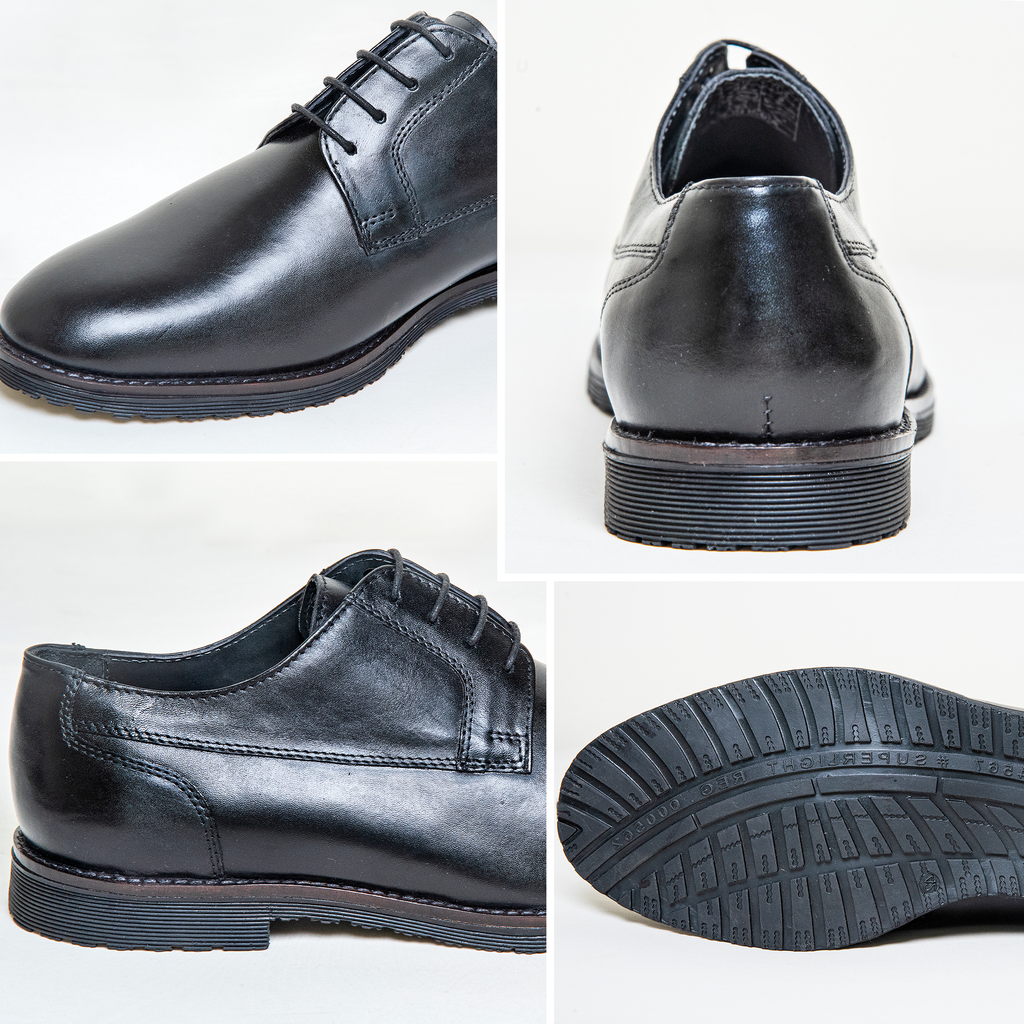 New Derby Brown Shoes – Genuine Leather Lace-Up Derbies with Cushioned Comfort Sole & Breathable Lining