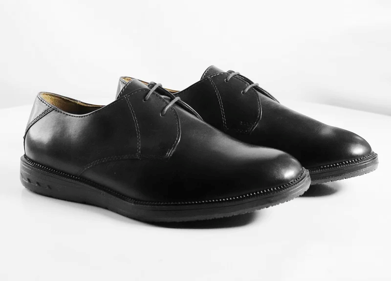 Men's Genuine Leather Blucher Shoes with TPR Comfort Sole