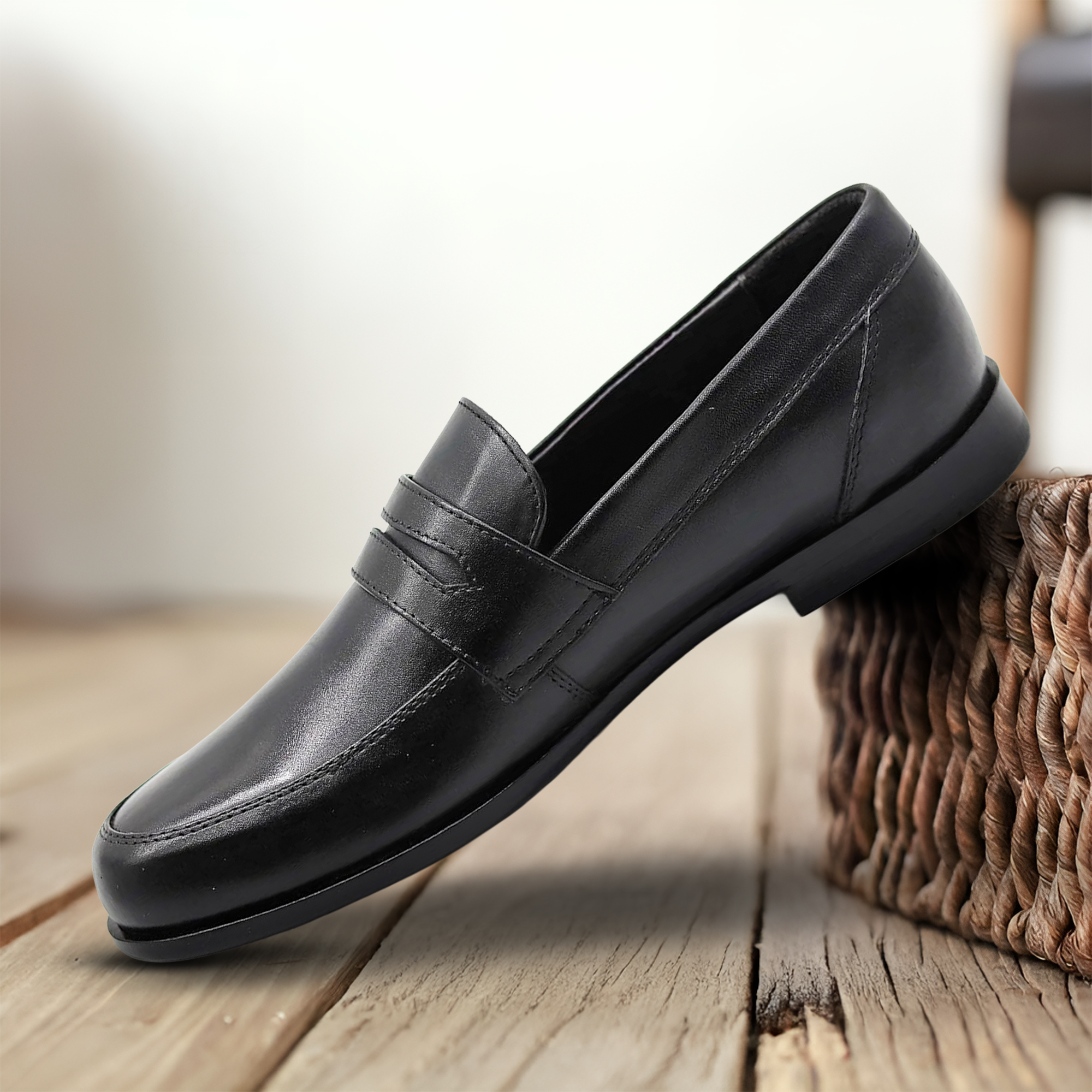Men’s Leather Slip-On Loafers