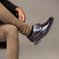 New Derby Brown Shoes – Genuine Leather Lace-Up Derbies with Cushioned Comfort Sole & Breathable Lining