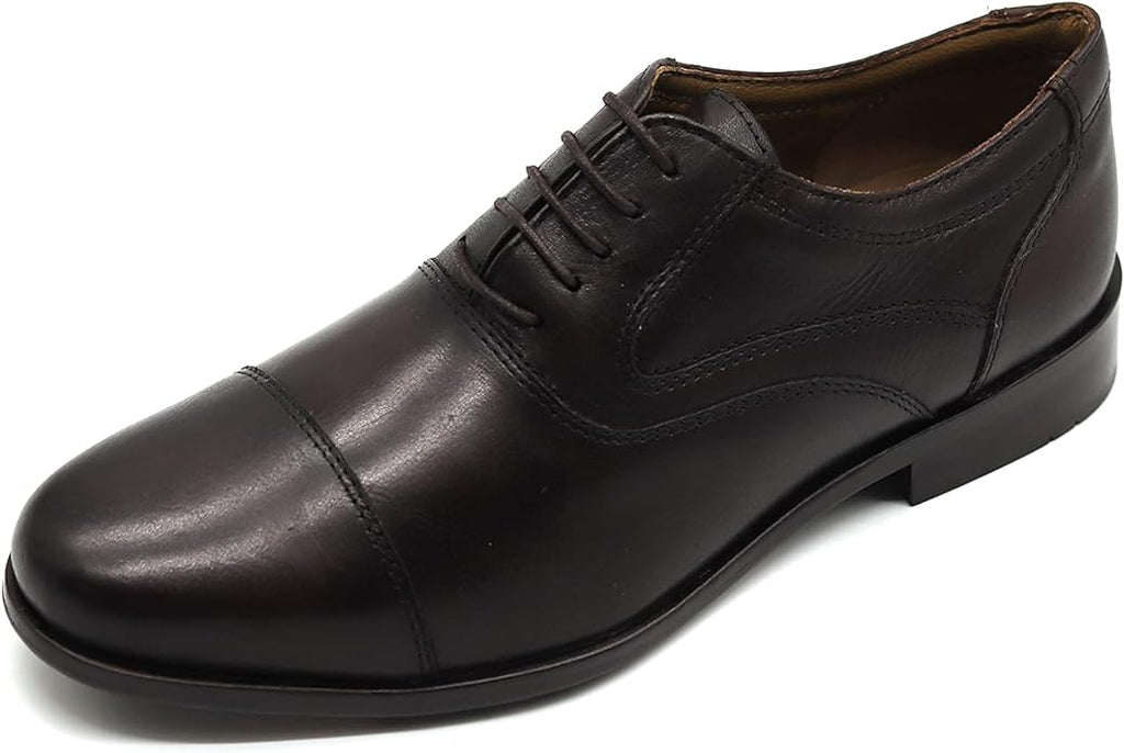 Men's Genuine Leather Milano Cap Toe Formal Shoes Hand Crafted to perfection by renowned Artisans. Lace Ups