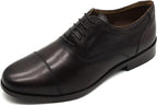 Men's Genuine Leather Milano Cap Toe Formal Shoes Hand Crafted to perfection by renowned Artisans. Lace Ups