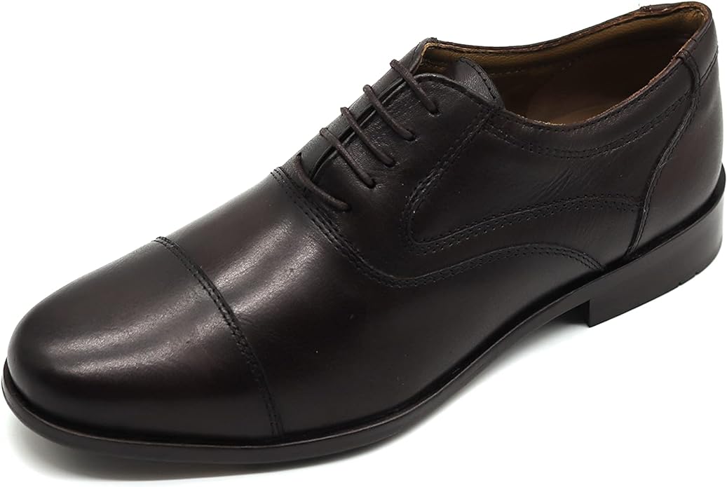 Men's Genuine Leather Milano Cap Toe Formal Shoes Hand Crafted to perfection by renowned Artisans. Lace Ups