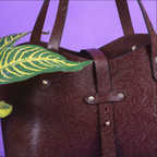 Celtic Top-Selling Leather Embossing tote Bag for Women