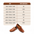 Ara Mocc Genuine Leather Loafers – Handstitched Slip-On Shoes with Cushioned Insole & Durable TPR Sole