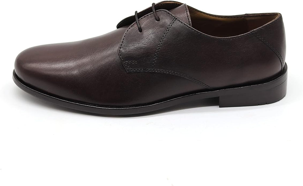 Genuine Leather Blucher Shoes with TPR Handcrafted sole