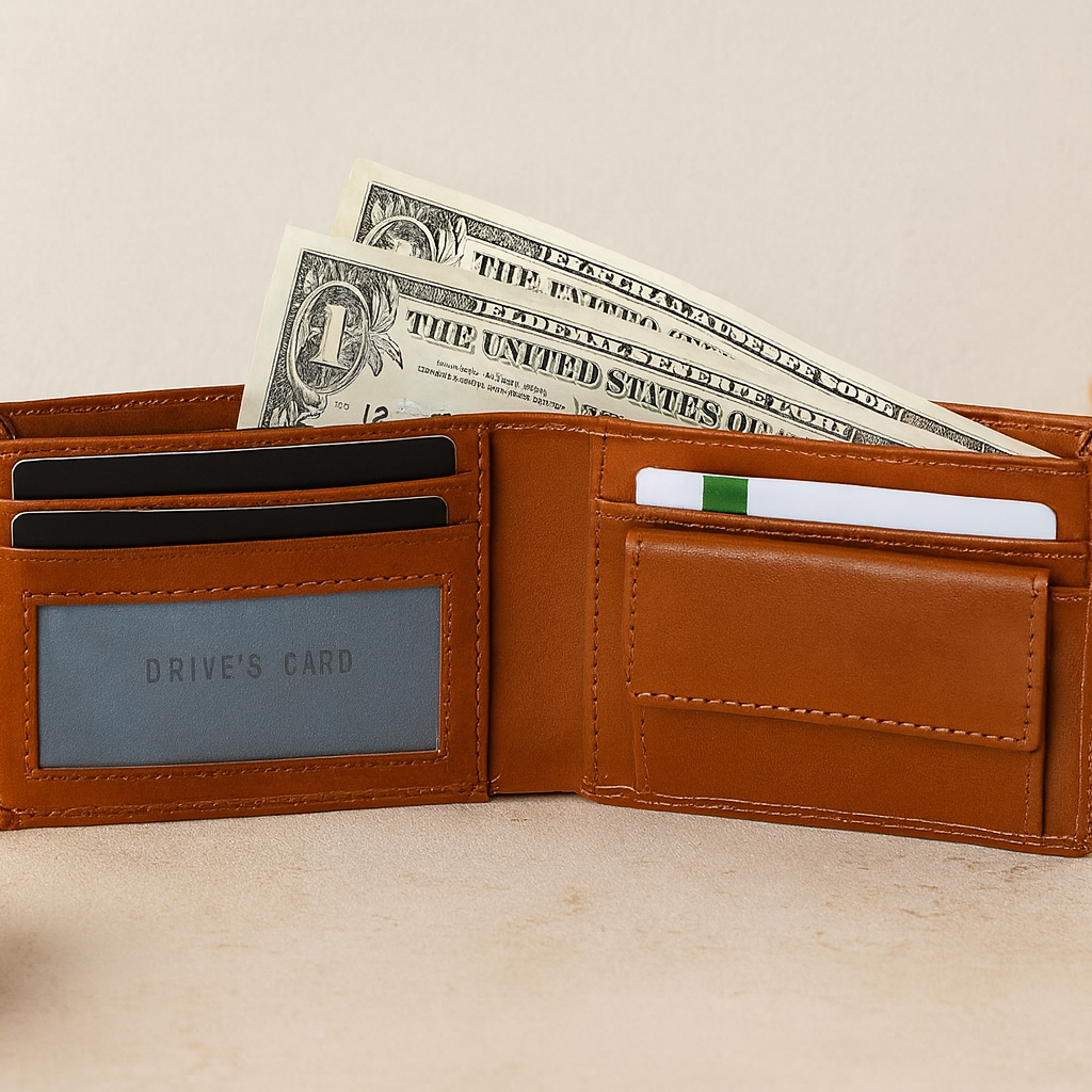 Premium Genuine Leather Export Quality Men's Wallet with Coin Pocket