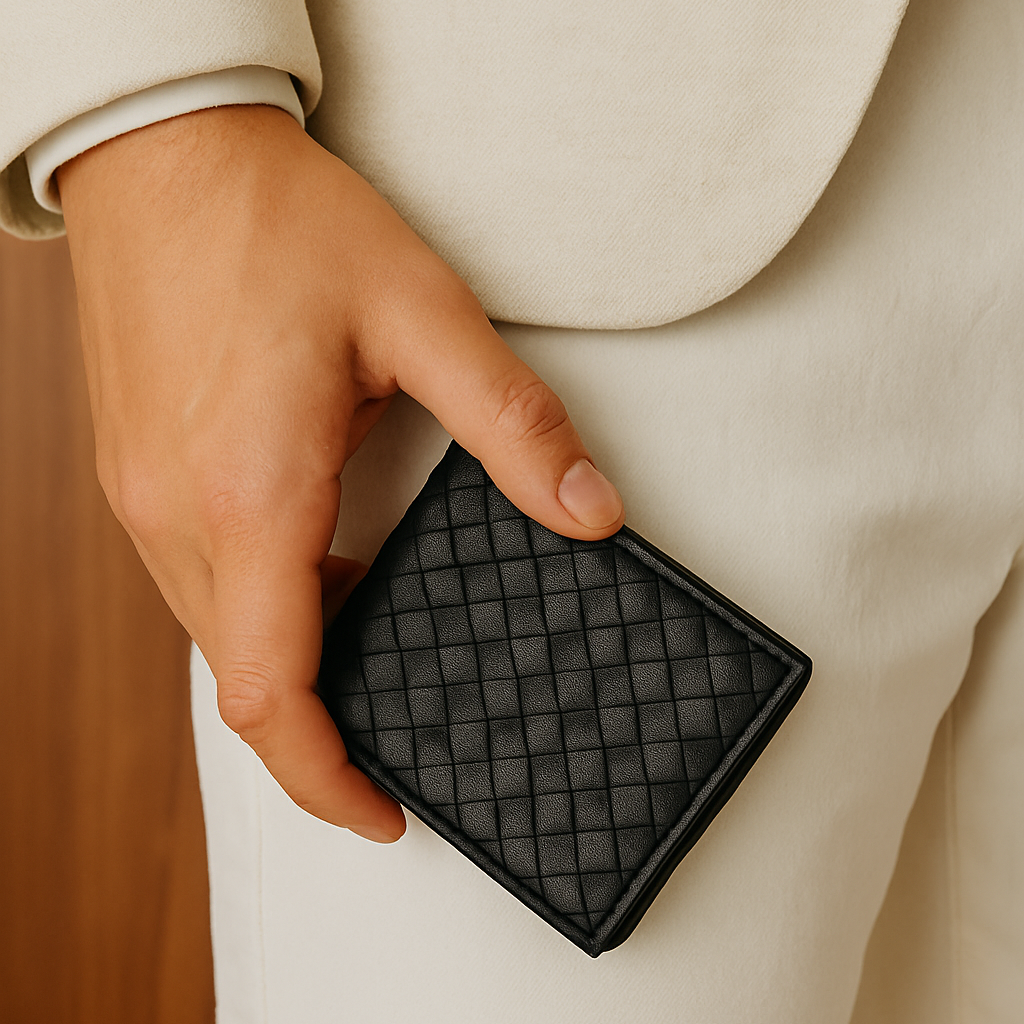 Premium Hand-Woven Genuine Leather Wallet with Coin Pocket & Multi-Card Storage by Celtic