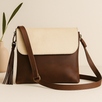 Celtic White And Tabaco Color Sling Bag