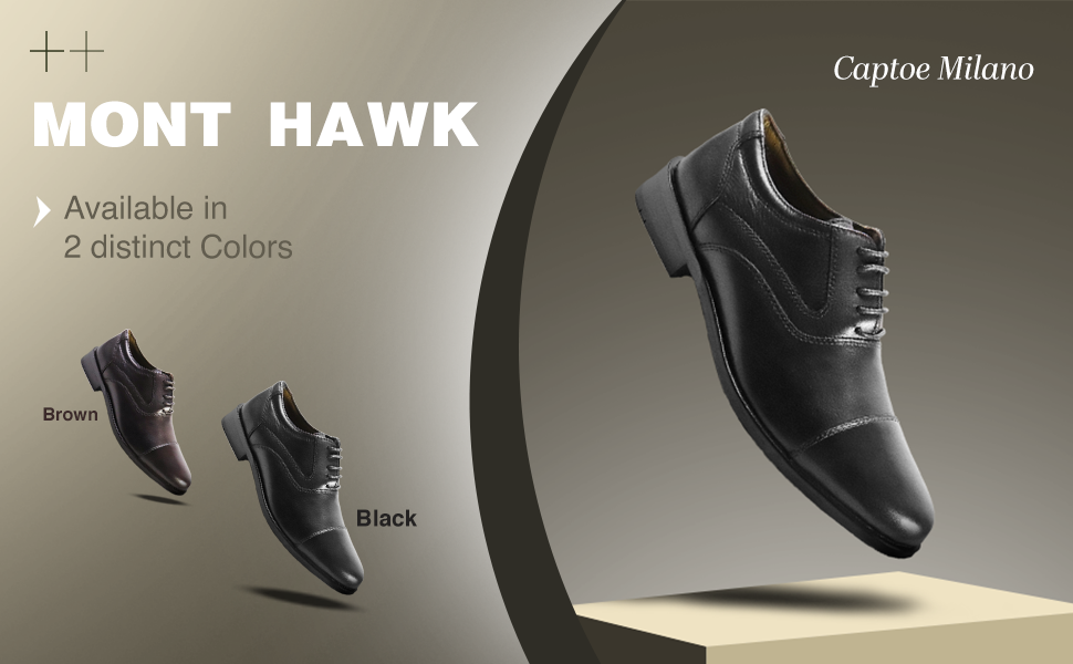 Captoe Milano Leather Derby Shoes | Handcrafted Formal Leather Footwear for Men