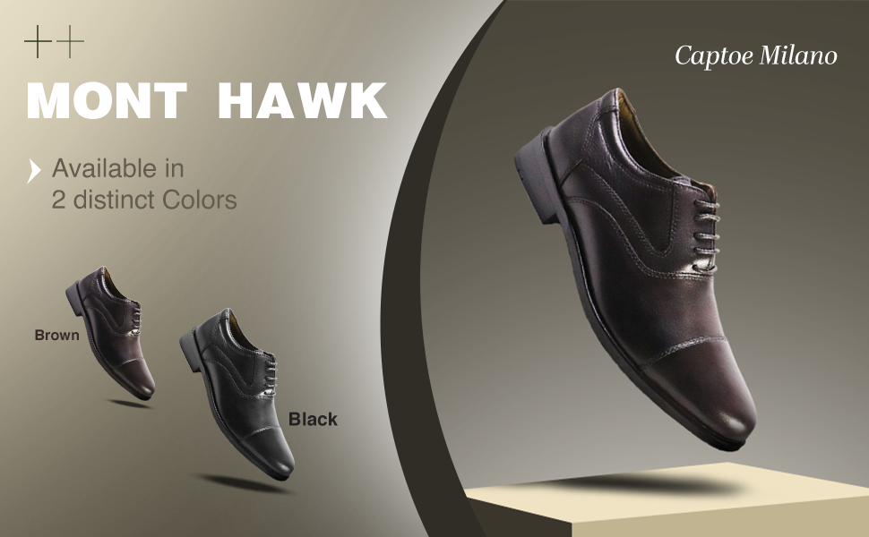 Captoe Milano Leather Derby Shoes | Handcrafted Formal Leather Footwear for Men