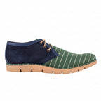 Mens Green Suede Desert pattern  Casual Low Ankle Shoes