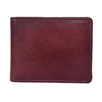 Premium Genuine Leather Bi-Fold Wallet with ID Window & Multiple Card Slots