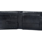 Premium Full Grain Leather Bi-Fold Wallet for Men with Multiple Card Slots & ID Window