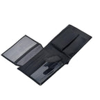 Premium Full Grain Leather Bi-Fold Wallet for Men with Multiple Card Slots & ID Window
