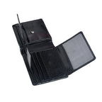 Vintage Silver Buckle Belt & Sleek Leather Wallet Combo Everyday Essential Set