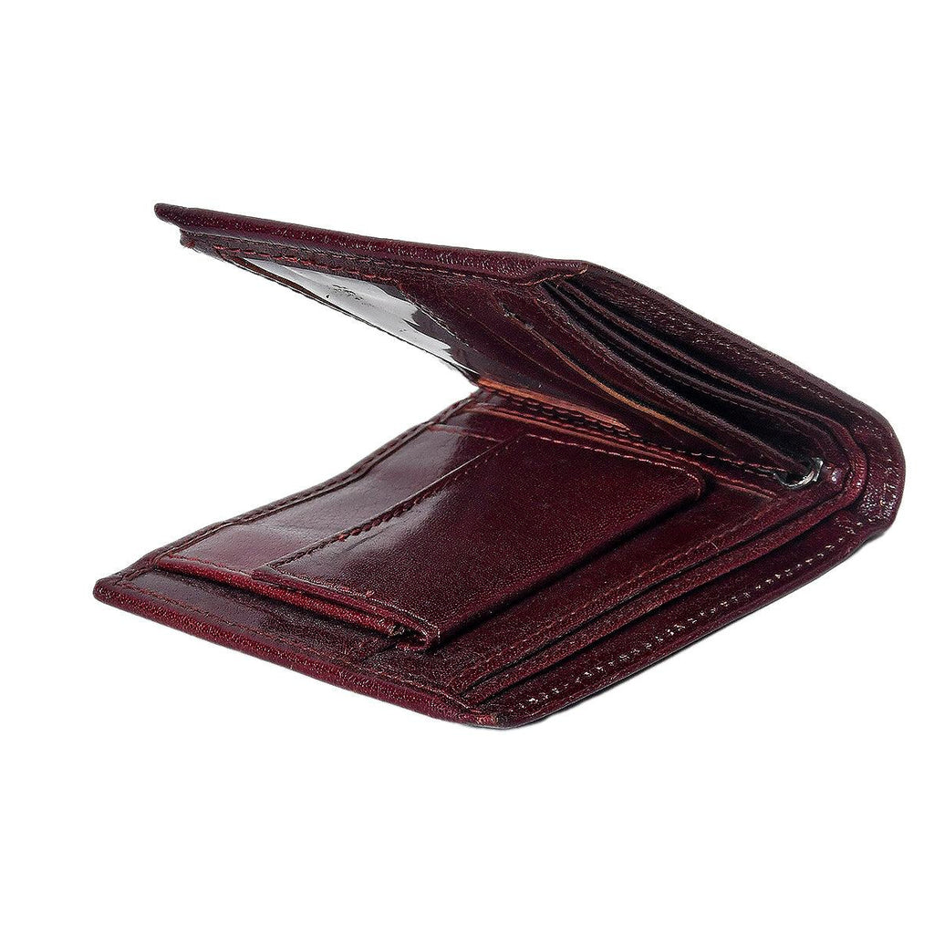 Premium Genuine Leather Men"s Wallet | Slim Bifold with Coin Pocket.