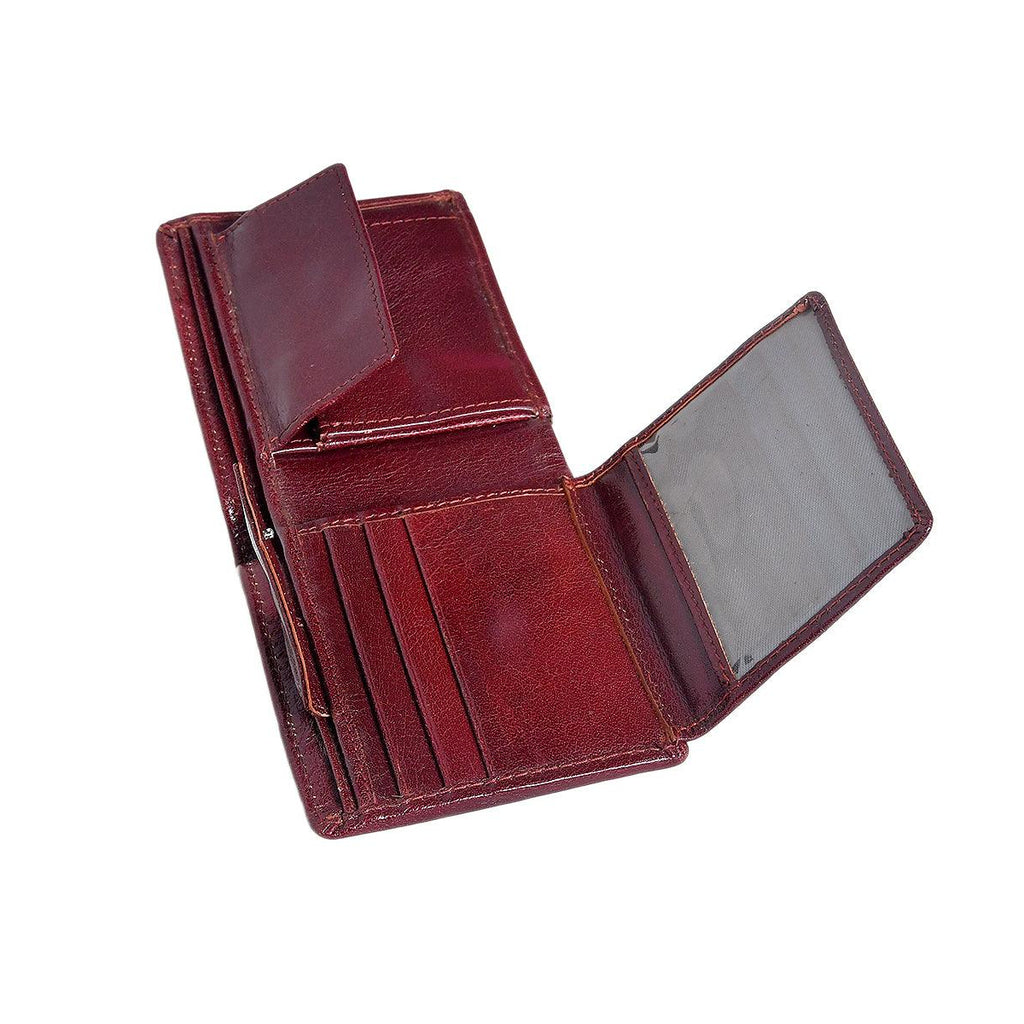 Premium Export Quality Genuine Leather Wallet for Men | Multiple Card Slots & Zip Coin Pocket