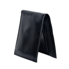 Black Printed Belt with Matte Buckle & Leather Wallet Gift Combo