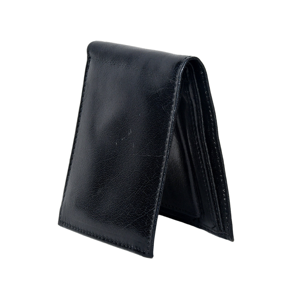 Black Printed Belt with Matte Buckle & Leather Wallet Gift Combo