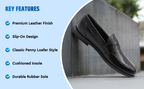 Men’s Leather Slip-On Loafers